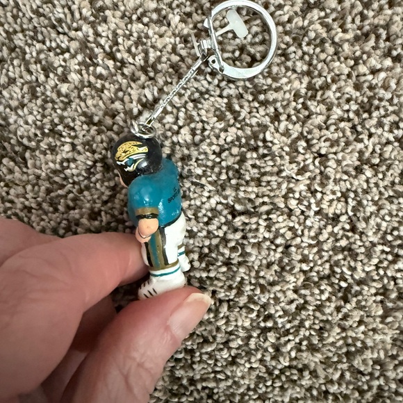 VINTAGE 1990s Jacksonville Jaguars LIL SPORTS BRAT KEYCHAIN - Picture 2 of 3